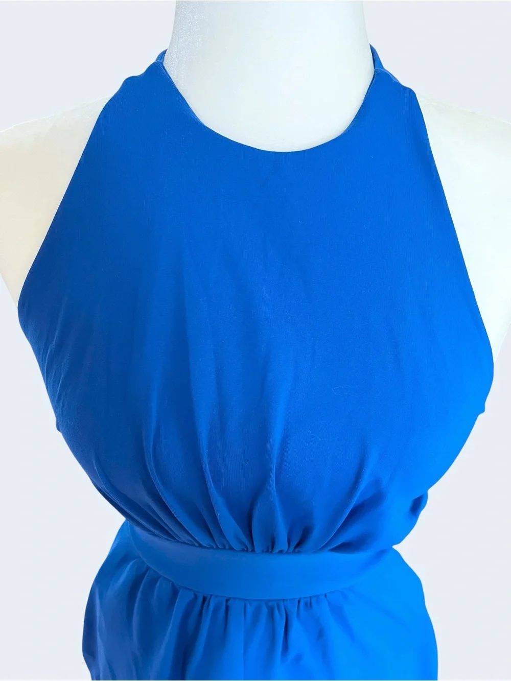 Susana Monaco Sapphire Blue Halter Romper